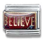 Clearly Charming Believe, Christian, Religious Theme Italian Charm