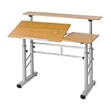 Office Products : SAFCO - Safco Height Adjustable Split Level Workstation, 47 1/4W x 29 1/2D