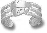 Kansas State Wildcats Solid Sterling Silver Powercat Toe Ring