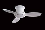 Contemporary F518-WH 44 Inch Concept Flush Ceiling Fans BY Minka Aire - FREE SHIPPING