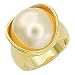 Jewelry : Women's Young Line Clear Synthetic Stone Gold Tone Ring, Size: 5-10