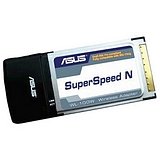 ASUS WL-100W Super Speed N Wireless Adapter - Network adapter - CardBus - 802.11b, 802.11g, 802.11n (draft)