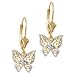 14kt. Yellow Gold, Filigree Butterfly Fashion Earrings