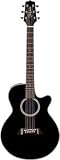 Takamine EF261SBL FXC Acoustic-Electric Guitar, Gloss Black