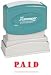 SHA1221 - Paid Ink Stamp, 1/2x1-5/8, Red Ink