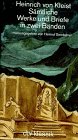 S�mtliche Werke und Briefe in zwei B�nden - Heinrich von Kleist