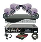 4 Channel DVR & 4 CCD Cameras Security System D2014GA+SYL-4002