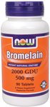 Bromelain by NOW Foods - Digestive Support (500 mg - 90 Tablets)