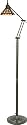 Quoizel Ansel Tiffany 56 -Inch Floor Task Lamp with Tiffany Shade,140 Pieces of Tiffany Glass,Medici Bronze finish #TF582FZ