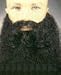 Curly Beard w/ Attached Moustashe