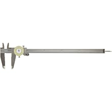 Starrett 1202F Series Dial Calipers, Inch, Stainless Steel