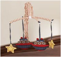 Beansprout Nautical Patch Mobile, Denim