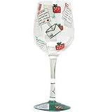 Santa's Mail Wine Glass