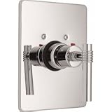 California Faucets 1/2 Thermostatic Valve with Rectangular Trim Plate & Decorative Handle THC-150-57-AB