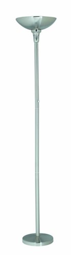 Servo Fluorescent Torchiere Lamp in Polished Steel