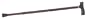 Duro-Med Aluminum Adjustable Cane with Derby Top Handle, Woodgrain