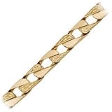 14kt. Gold, Men's 8 Mirror Link Bracelet