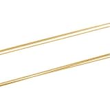 14K Yellow Gold Solid Three Strand Spiral Chain - 17 inches