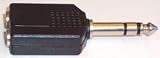 VASI4KO - Stereo Adaptor Splitter 6.35mm jackplug 2x6.35mm socket - VASI4KO