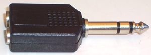 VASI4KO - Stereo Adaptor Splitter 6.35mm jackplug 2x6.35mm socket - VASI4KO