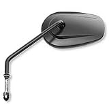 Motorcycle Mirror, Long Stem, Right-Tapered-Black