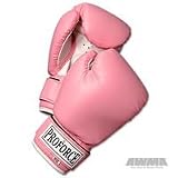 ProForce Leatherette Boxing Gloves - Pink w/White Palm