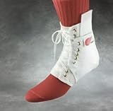 Pair of Swede-O Inner Lok 8 Lace-Up Ankle Brace with patented internal figure eight straps, White