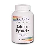 Calcium Pyruvate 600 mg By Solaray - 100 Capsules