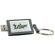 South Florida Bulls DataStick Keychain 2 GB USB 2.0 Flash Drive DSK2GB-USF (Grey)