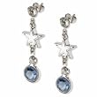 Dallas Cowboys Rhodium Logo Earrings