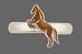 Ring 925 Silber Emaille steigendes Pferd dunkel