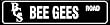 BEE GEES ROAD novelty gibbs rock street sign