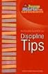 Discipline Tips (Jump Starts for Catechists)