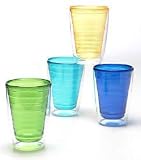 Tropix Cool Rainbow Set of 4 16oz Tumblers