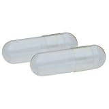 Empty Gelatin Capsules, 1000 capsules, '00' size