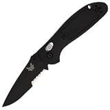 Mini Griptilian, Blk Valox, Drop Point, BK1 Coated, Combo