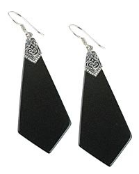 Boma Large Black Onyx Earrings