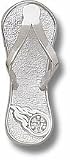 Tennessee Titans 1" Logo Flip Flop Pendant - Sterling Silver Jewelry
