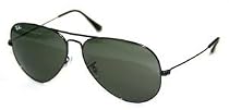 Ray Ban Sunglasses Large Metal II Black(62)