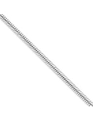 Sterling Silver 3mm Round Snake Chain 8"