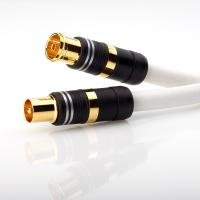 HDTV Antennenkabel 3m / 125dB Class A+ 5-fach geschirmt