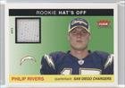 2004 Fleer Tradition Rookie Hat's Off #HOPR - Philip Rivers/100
