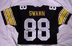 Lynn Swann Autographed Authentic Black Steelers Throwback Jersey