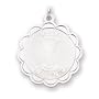 Sterling Silver Holy Communion Disc Charm