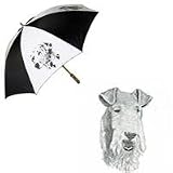 Wirehaired Fox Terrier Umbrella by Porcelain by Rosalinde (60' Arc)