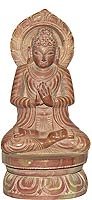 Stone Carving Religious Statue of Lord Buddha 2 x 2 x 4.5 inches (sos401)