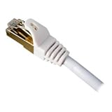Cables Unlimited Cat7 Shielded 600Mhz Patch Cables 14 Feet White