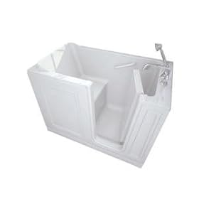 American Standard 2651.110.SRW 26-Inch by 51-Inch Walk-In Bath Soaker, Right Side Drain, White
