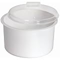 Microwise Polypropylene Cookware White Bowl - 2Ltr - High temperature resistance with great strength