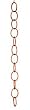 72" Handcrafted Polished Copper Outdoor Patio and Garden Link Rain Chain